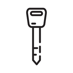 Poster - Car Parts Key Line Icon