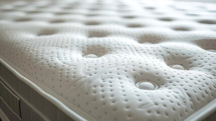 Sticker - Design considerations for a mattress with synthetic materials and a secure clasp at the edge