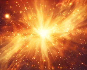 Wall Mural - brilliant cosmic explosion of light and energy symbolizing power and dynamism