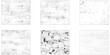 © Mst - Grunge Urban Backgrounds set. Background of cracks, scuffs, chips, stains, ink spots, lines. Dark design