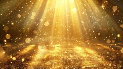a bright yellow background with a lot of sparkles. the background is filled with gold and the sparkl