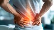 Person Suffering from Lower Back Pain.Understanding Lower Back Pain. 
Coping with Lower Back Discomfort