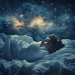 © Thares2020 - Immersed in the Celestial Dreamscape A Peaceful Slumber Under the Starry Cosmos