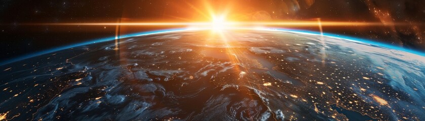 Wall Mural - earth in space