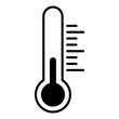 Temperature flat icon. Weather, hot and cold climate