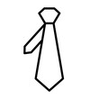Tie icon isolated on white background