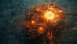 © ZeNDaY - A visual metaphor depicting a brain as a factory, with gears producing bright ideas as products