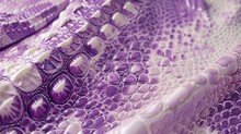 Animal Skins In Harmony Crocodile And Snake Patterns In Purple And White