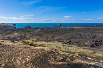 Wall Mural - Dramatic view of the icelandic shore