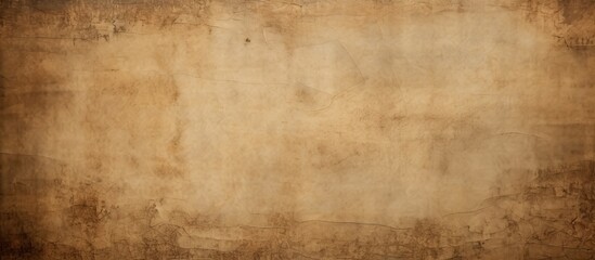 Wall Mural - A vintage paper background with a brown empty and aged appearance perfect for adding text or images Copy space image