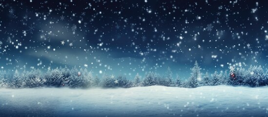 Poster - A festive background for the Christmas and New Year s holidays featuring an open area for text or images. Creative banner. Copyspace image