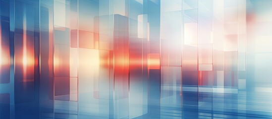 Poster - Abstract facade creating a blurred background with copy space image