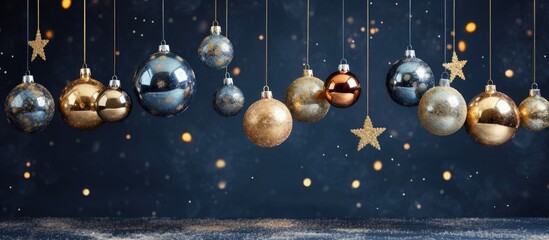 Aufkleber - Christmas decorations with copy space for inscription