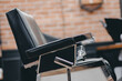 Barbershop armchair, Closeup Modern hairdresser, Old retro toning