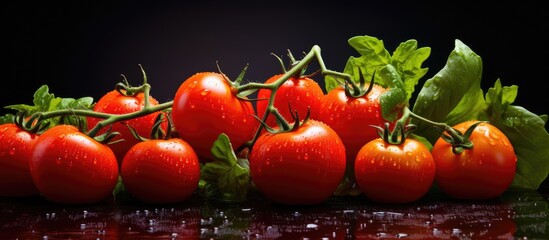 Sticker - A copy space image featuring vibrant and nutritious tomatoes