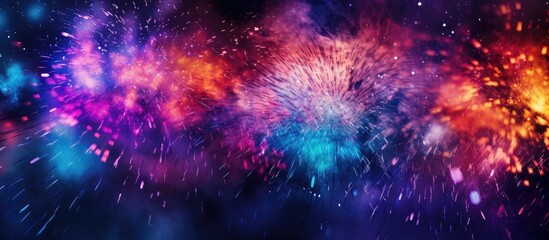 Poster - Copy space image of a vibrant New Year wallpaper