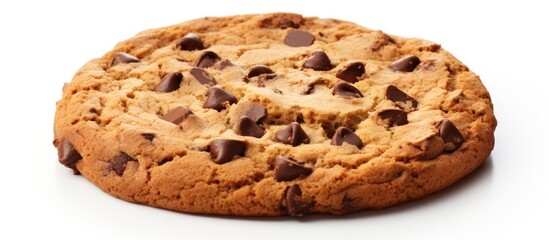 Aufkleber - A chocolate chip cookie is shown in a frame with a white background providing ample space for additional content or text