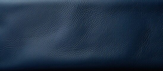 Aufkleber - The navy leather texture provides an intriguing and luxurious visual experience with its smooth surface and rich blue hue It is a versatile copy space image that can be used in various design project