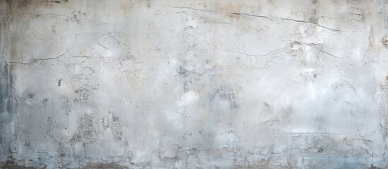 Leinwandbilder - The shabby light background of the old cement wall has a large rough plaster texture perfect for a copy space image 127 characters