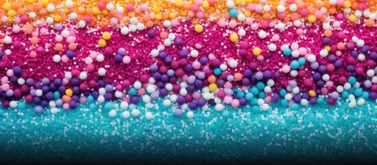 Poster - Colorful sprinkles of sugar created specifically for decorating bakery goods Copy space image