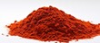 A white background with a raw organic red saffron spice providing ample copy space for text or other elements