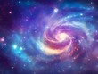 Cosmic Swirls and Stars in Deep Space  