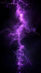 Wall Mural - A purple lightning bolt is shown in the image