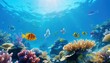 © Virgo Studio Maple - Tropical fish in the underwater, coral reef, amazing underwater life, various fish and exotic coral reefs, ocean wild creatures background