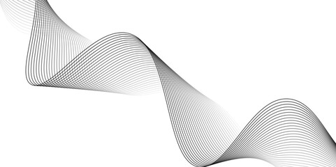 Curve wave seamless pattern. Thin line wavy abstract vector background.Abstract wave line for brochure, flyer, banner, template, wallpaper,Curve wave seamless pattern. Line art striped graphic templat
