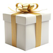 © Supanart - Gift box wrapped isolated on white background.