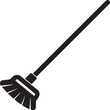 Broom icon. Simple illustration of broom vector icon for web design isolated on white background