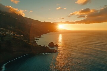 Serra de Tramuntana - Tramuntana rockies in Mallorca. Beautiful simple AI generated image in 4K, unique.