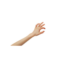 A hand is shown in a white background