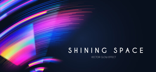 Wall Mural - motion light effect. shining magic background and liquid speed light