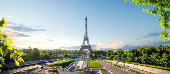 Wall Mural - paris city center at dawn