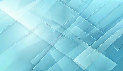 Canvas Print - The image presents a sleek and modern design of diagonal lines creating a crystal-like pattern in shades of blue for a clean and fresh look