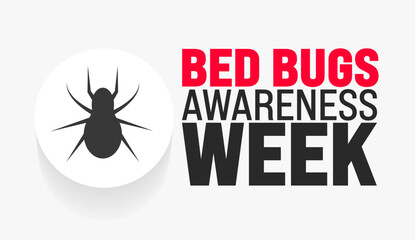 Wall Mural - June is Bed bugs awareness week background template. Holiday concept. use to background, banner, placard, card, and poster design template with text inscription and standard color.
