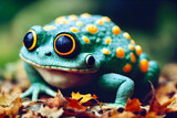 Fototapeta Koty - Portrait of an alien toad
