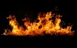© NiK0StudeO - Fire flames collection on black background, movement of fire flames, red and yellow, Abstract dark glitter fire particles lights. bonfire in motion blur.