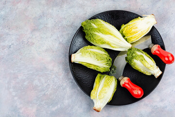 Wall Mural - Fresh green Romaine lettuce