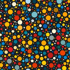 Wall Mural - Colorful Polka Dot Pattern Background for Design Projects