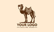 © syahed - simple camel vector logo cute and simple camel representation of a camel that fuses the adventure of travel with the majesty of this iconic animal,