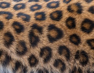 close-up texture of leopard fur hair