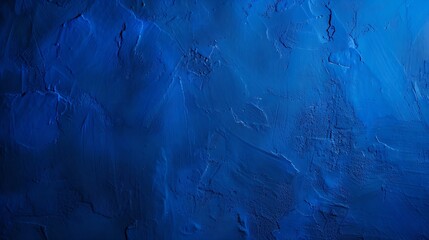 Aufkleber - Abstract gradient bright blue background Panoramic grunge navy blue stucco wall background Beautiful Wide angle rough stylized texture wallpaper with copy space for design : Generative AI