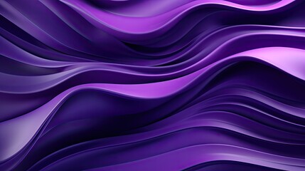 Flowing purple waves creating a luxurious and dynamic abstract background