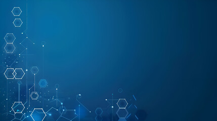 Wall Mural - a blue background with a lot of lines and dots. generative ai