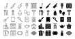 © J703 - Kitchen icon set in line and glyph style. Suitable for apps, web design etc.