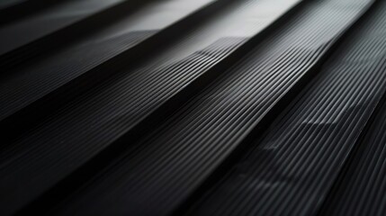 Fototapete - Abstract background with stripes and paper texture Black color : Generative AI