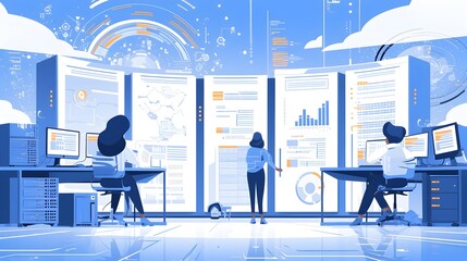 Aufkleber - Collaborative data analysis in a modern digital workspace