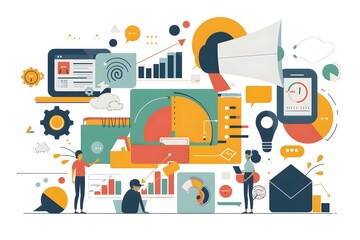 Aufkleber - The Digital Marketing Analytics Dashboard for Efficient Business Strategy and Informed Decision Making